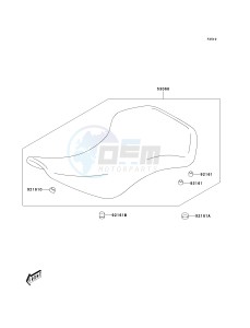 KSF 400 A [FX400] (A6F) A6F drawing SEAT