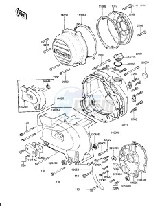 KZ 750 H [LTD] (H2-H4) [LTD] drawing ENGINE COVERS -- KZ750-H2_H3- -