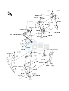 Z750R ABS ZR750PCF UF (UK FA) XX (EU ME A(FRICA) drawing Cowling Lowers