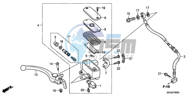 FRONT BRAKE MASTER CYLINDER