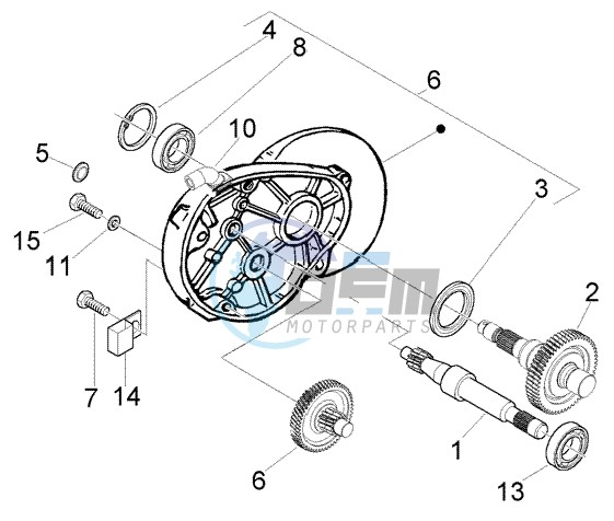 Rear wheel shaft