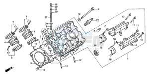 ST1100A drawing LEFT CYLINDER HEAD