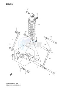 GSX650F (E2) Katana drawing REAR CUSHION LEVER