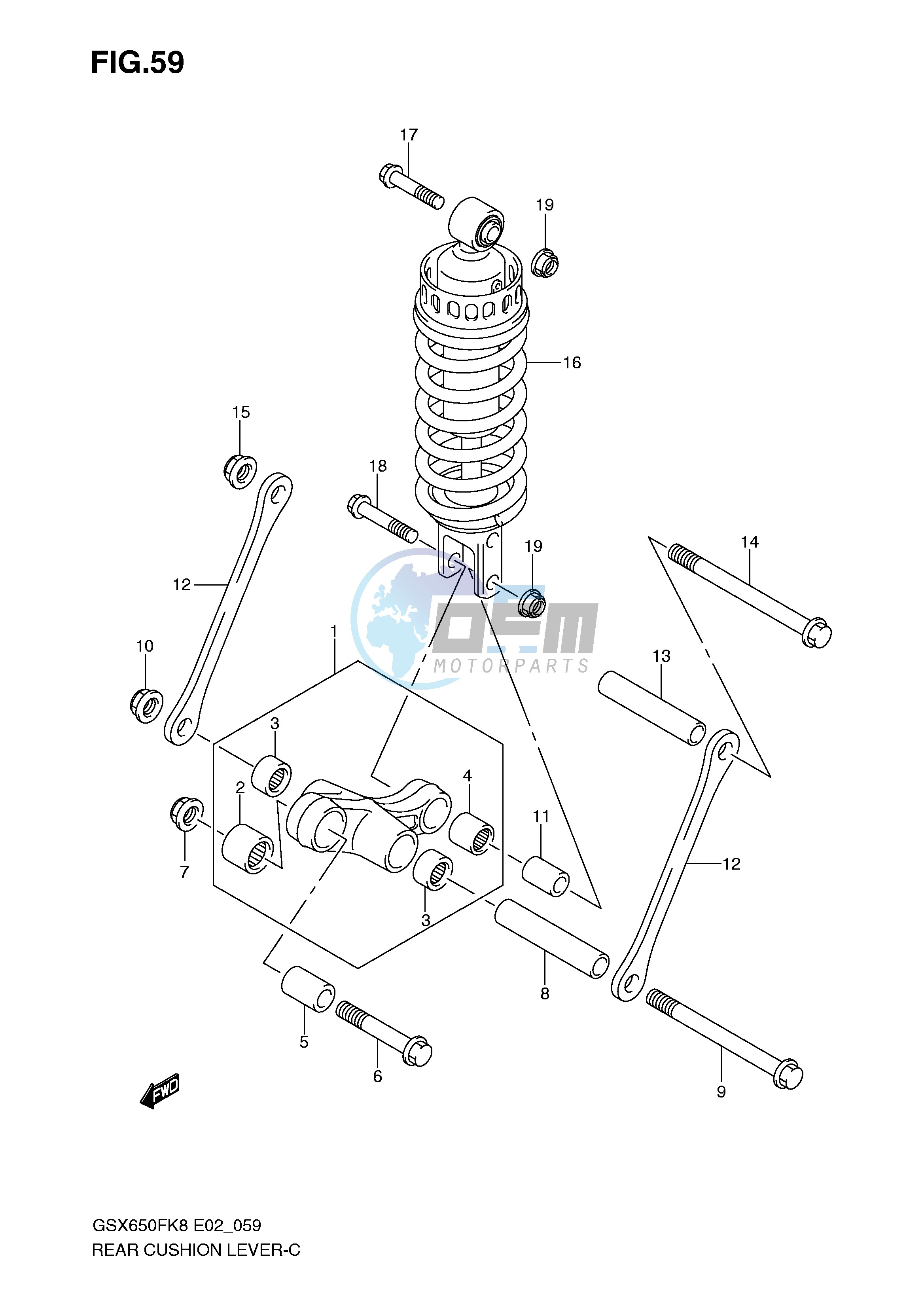 REAR CUSHION LEVER