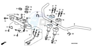 VT750CA9 UK - (E / MKH MME ST) drawing HANDLE PIPE/TOP BRIDGE