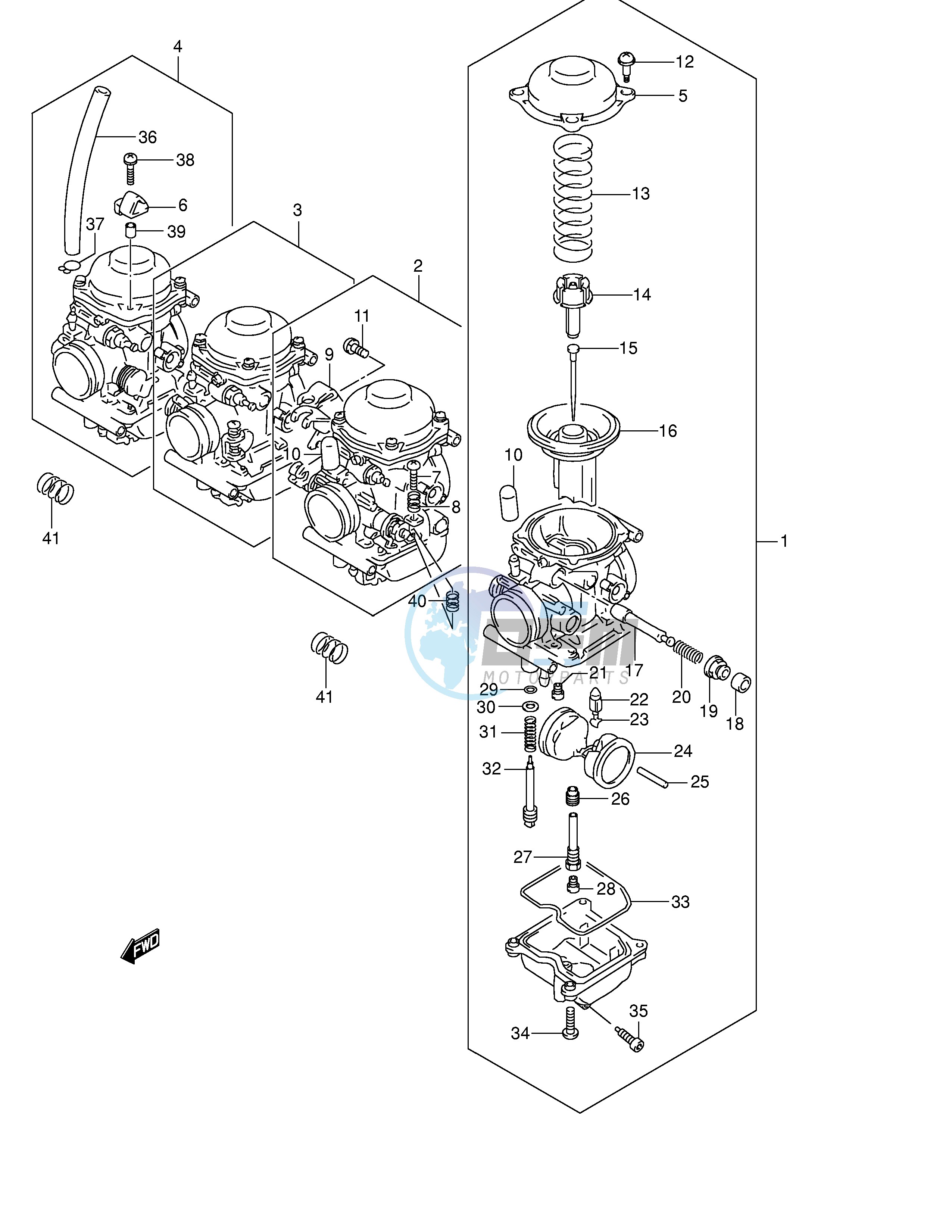 CARBURETOR (MODEL Y K1 K2)