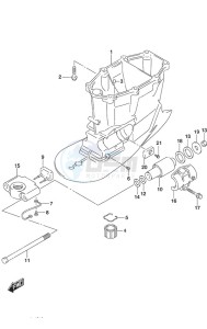 DF 300AP drawing Drive Shaft Housing w/Transom (X)