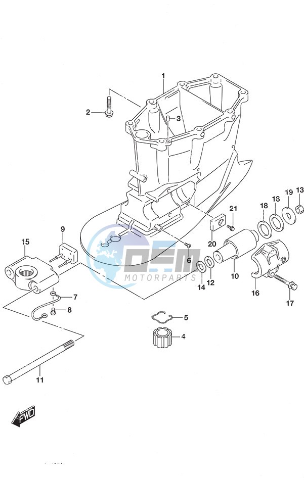 Drive Shaft Housing w/Transom (X)