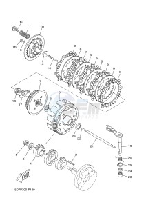 YZF-R125A YZF-R125 ABS R125 (5D7X 5D7X 5D7X 5D7X 5D7X) drawing CLUTCH