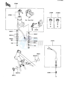 KZ 440 G (G1) drawing IGNITION SWITCH_LOCKS_REFLECTORS