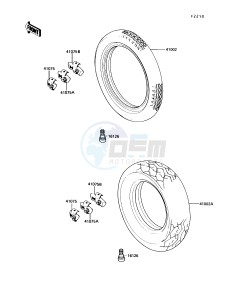 VN750 A [VULCAN 750] (A6-A9) [VULCAN 750] drawing TIRE