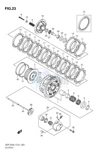 GSF1250 (E21) Bandit drawing CLUTCH