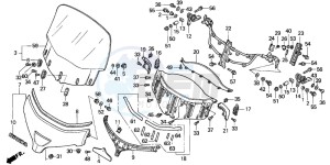 GL1800 drawing WINDSCREEN (GL1800A1/A2/A 3)