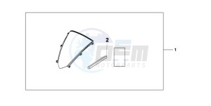 CBR600RR9 Korea - (KO / MK) drawing WINDSCREEN