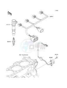 ZX 1000 D [NINJA ZX-10R] (D6F-D7FA) D7FA drawing IGNITION SYSTEM