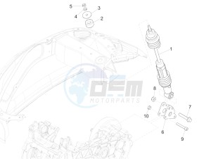 SPRINT 150 4T 3V IGET ABS-NOABS E2-E3-E4 (APAC) drawing Rear suspension - Shock absorber/s