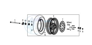 E-XPRO (EH4LW3-EU) (M3) drawing FRONT WHEEL