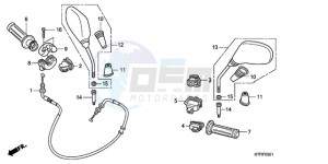 SH1259 France - (F / CMF) drawing SWITCH/CABLE/MIRROR (SH1259/1509)