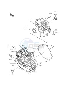 MULE 600 KAF400BGF EU drawing Crankcase