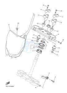 YZ250F (1SM9 1SMA 1SMB 1SMC) drawing STEERING