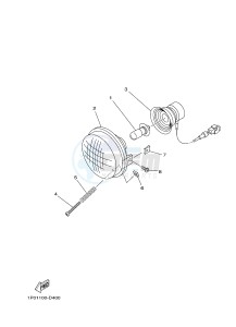 YFM350FWA YFM350DF GRIZZLY 350 4WD (1NSH) drawing HEADLIGHT