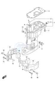 DF 25A drawing Drive Shaft Housing Non-Remote Control