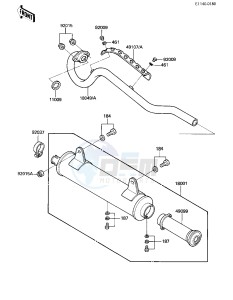 KLT 110 A [KLT110] (A1-A2) [KLT110] drawing MUFFLER