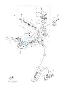 YZ85LW (1SNA 1SNC 1SPA 1SPC) drawing FRONT MASTER CYLINDER