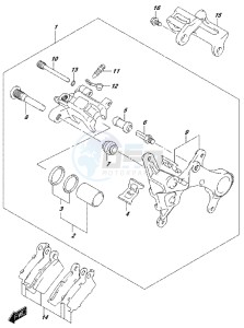 RM-Z250 drawing REAR CALIPER