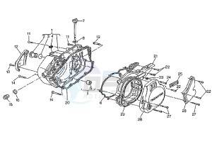 MITO EVOL.125 drawing CRANKCASE COVER