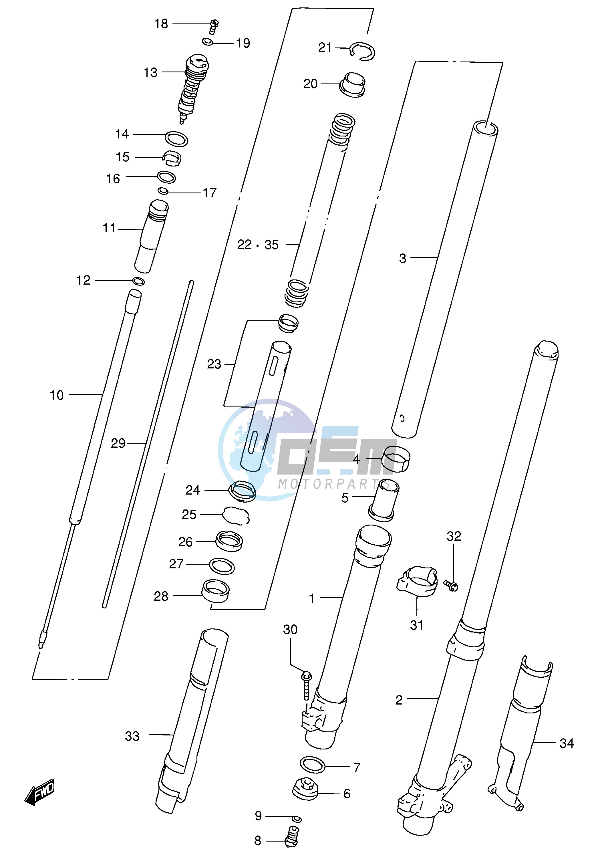 FRONT DAMPER (MODEL V)