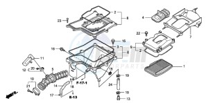 CBF150SH drawing AIR CLEANER