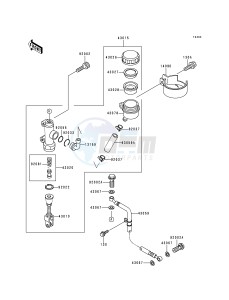 ZR 1100 C [ZRX1100] (C3-C4) drawing REAR MASTER CYLINDER