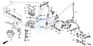 TRX420FE FOURTRAX ES drawing FR. BRAKE MASTER CYLINDER