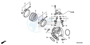 VT750CA9 Australia - (U / MME SPC) drawing INTAKE MANIFOLD