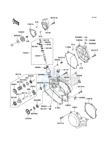 KX85 / KX85 II KX85B7F EU drawing Engine Cover(s)