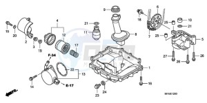 CBF1000S9 UK - (E / ABS MKH) drawing OIL PAN/OIL PUMP