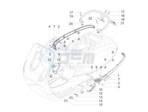 VX-VXL-SXL 150 4T 3V drawing Side cover - Spoiler