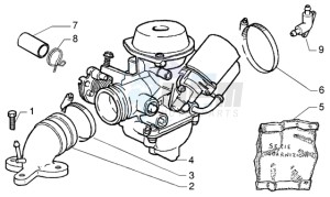 Runner 200 VXR 4t drawing Carburettor