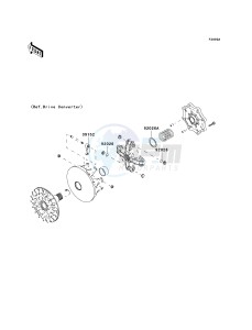 KVF650 D [BRUTE FORCE 650 4X4] (D1) D1 drawing OPTIONAL PARTS-- DRIVE CONVERTER- -