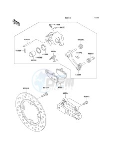 ZX 600 J [ZZR600] (J6F-J8F) J7F drawing REAR BRAKE