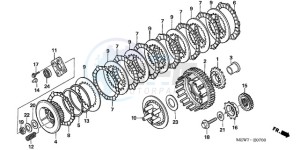 NT700VAA UK - (E / ABS MKH) drawing CLUTCH