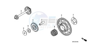 CB600FA39 France - (F / ABS CMF ST 25K) drawing STARTING DRIVEN GEAR