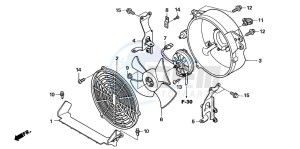 TRX500FM drawing COOLING FAN