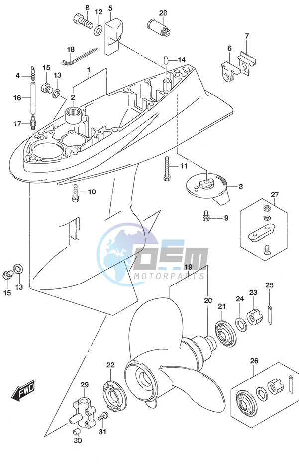 Gear Case High Thrust