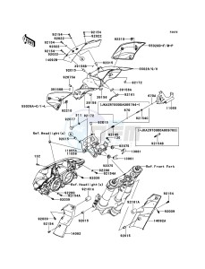 Z1000 ZR1000DCF FR GB XX (EU ME A(FRICA) drawing Cowling(Upper)