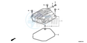 CRF125FE CRF125F Europe Direct - (ED) drawing CYLINDER HEAD COVER