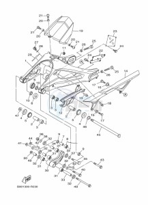 XSR900 MTM850 (BAED) drawing REAR ARM