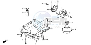 CBR600SE drawing OIL PAN/OIL PUMP