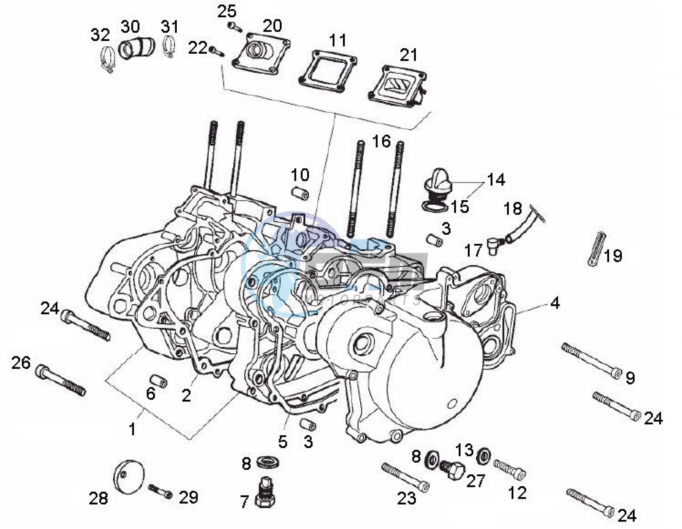 Crankcase (Positions)